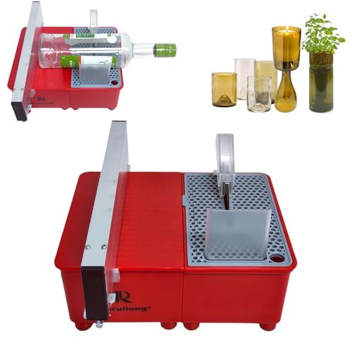 Deruilong Trim Saw with diamond coated saw blade - Glass Bottle Cutter, Rock Saw, Stone, Glass Cutting, Trimming, Sawing Machine for cutting glass and brittle hard materials cutting machine