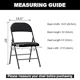 AlGaiety Spandex Chair Cover,25PCS,Chair Covers,Living Room Folding Chair Covers,Removable Chair Cover Washable Protector Stretch Chair Cover for Party, Banquet,Wedding Event,Hotel(White)