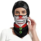 3PCS Balaclava Ski Mask Motorcycle Full Face Mask Outdoor Tactical Hood Headwear Mask Unisex for Cycling Halloween Windproof (Style 2)