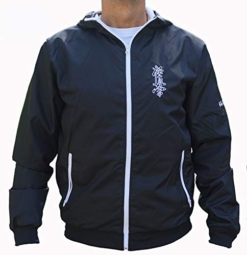 Kyokushin Karate Sport Jacket; KYOKUSHINKAI Sporting Jacket, Black, Large