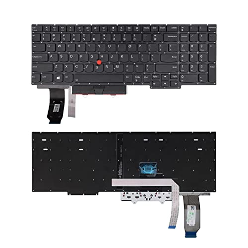 SUNMALL Replacement Keyboard Compatible with Lenovo IBM Thinkpad E15 2019 Gen 1 20RD 20RE, E15 2020 Gen 2, E15 2021 Gen 3 Thinkpad E15 2022 Gen 4, with Pointer and Backlight