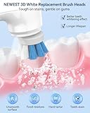 Tooth Polisher, Upgraded Teeth Whitening Kit Teeth Stain Remover with 5 3D White Replacement Brush Heads and 3 Tooth Polish Paste, Rechargeable Teeth Cleaning Tools Dental Kit Easy to Use at-Home