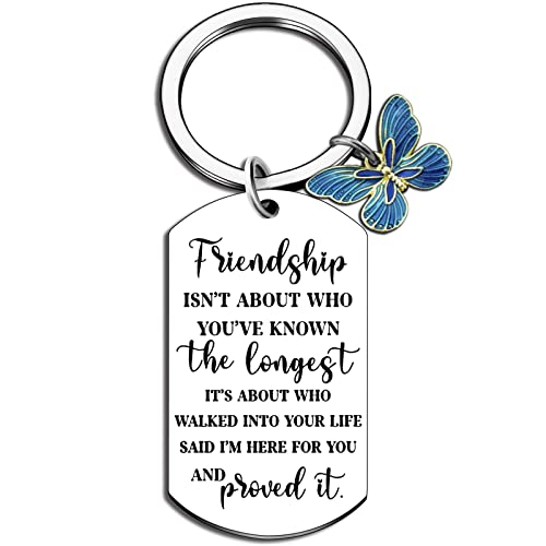 Friendship Gifts For Women Friends Best Friend BFF Bestie Gifts For Women Funny Keychain Gift For True Friends Unique Friend For Sister Bestie Female Birthday Christmas Gift