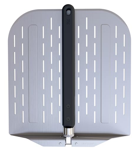 neatNuseful Pizza Peel 12 inch with Long Foldable Handle – Aluminum Pizza Paddle – Pizza Spatula or Pizza Turning Peel – Pizza Oven Accessories – For Baking Dough, Bread and Pastry, NNU-PP-12-PRO