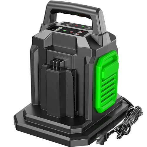 Rapid CH2800D for EGO Battery Charger 56V with Dual Ports, Replacement for EGO Charger CH5500/CH7000/CH2100/CH3200/CH8000, Compatible with 56-Volt EGO Power+ Lithium-ion Battery BA2800/BA4200/BA1400