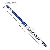 EASTROCK Closed Hole Flutes C 16 Key for Beginner, Kids, Student -Silver Nickel Flute with Case Stand and Cleaning kit (Blue)