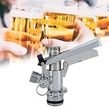 Keg Tap,G5/8 U Type Stainless Steel Beer Keg Coupler Dispenser Accessory for Home Bar Restaurant