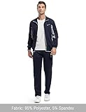 TBMPOY Men's Tracksuits Sweatsuits for Men Set Track Suits 2 Piece Casual Athletic Jogging Warm Up Full Zip Sweat Suits Navy/Grey XXL