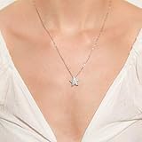 Heart Made of Gold CZ Star Pendant Necklace (Silver)