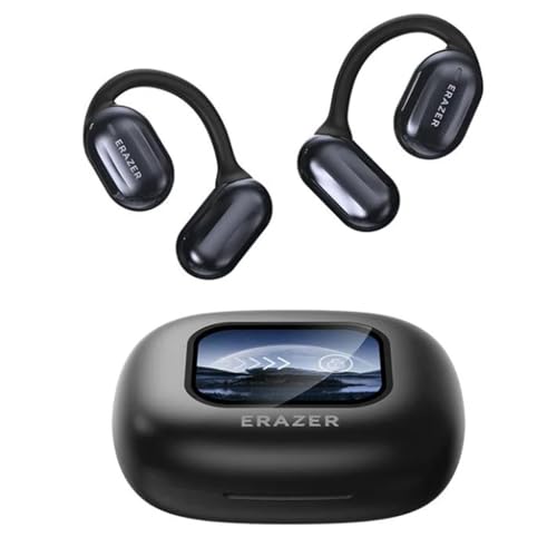 Erazer Xp2 True Wireless Open Ear Earbuds - Bluetooth 5.4, Screen Display (Black)