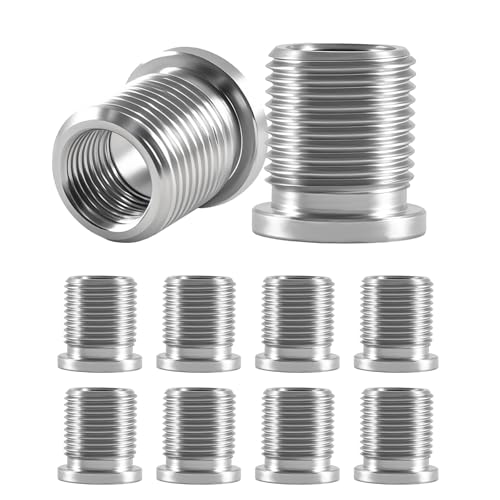 KPALAG 10PCS Stainless Steel Spark Plug Port Insert Installer Tools m14 x 1.25 Compatible with Ford Triton Motor 4.6L 5.4L 6.8L V-10 Two Valve Engines from 1996 to 2003, Replace#:389100 389-100
