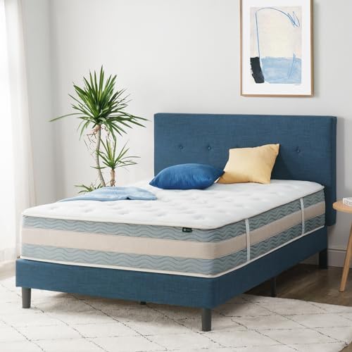 ZINUS 12 Inch Cooling Comfort Support Hybrid Mattress [New Version], Full, Fiberglass Free, Medium Plush, Cooling Motion Isolation, Certified Safe Foams & Fabric, Mattress in A Box