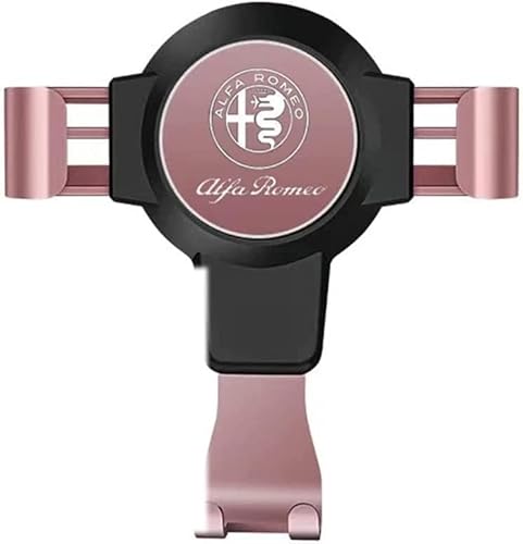 KLANQSD Car Air Vent Phone Holder for Alfa Romeo 159 147 156 Giulietta Giulia Mito Spider - Portable Auto Cell Phone Mount - Automobile Vent Phone Cradle Accessories,Pink
