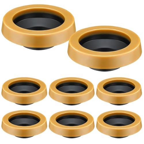 Marsui 8 Pack Toilet Wax Ring Thick Toilet Bowl Wax Ring Gasket for Toilet Bowl Toilet Wax Ring Seal for 3-inch/4-inch Waste Line-Gas, Odor and Watertight Seal