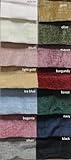 Forest Chenille Soft Velvet Fabric Cut by The Yard, 118 Inch. in Width, Ideal Material for Upholstery Coaches and Chairs, Drapery, Pillows, Slipcovers, Tablecloths, Sewing, Arts & Crafts Etc