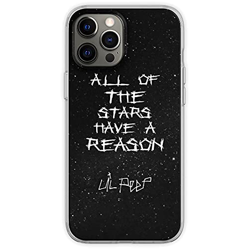 bfgffgs Compatible with iPhone 15Pro Case Lil Peep Star Shopping Lyrics Starry Background Soft TPU Print Pure Clear Phone Case Cover