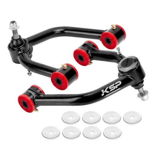 KSP 2-4" Upper Control Arms for Tacoma 2004-2023, Adjustable Front Upper Control Arm Compatible with Toyota Hilux Fortuner 2004-2023, Front Steel Tubular On Right and Left UCA Fit Prerunner 2005+up