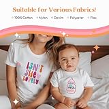 Kaciola 30 Sheets Baby Shower Games Iron on Transfers, Baby Girl DTF Transfers Ready to Press Bodysuit Making Stickers Iron on Decals for T Shirts Hoodie DIY Crafts (Girl)