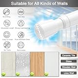 AIZESI 2pcs Spring Tension Rods Adjustable 26 to 39 inch Small Tension Curtain Rod No Drilling Expandable Spring Loaded Curtain Rod,Suitable for Doors and Windows 28 to 36 inch, White