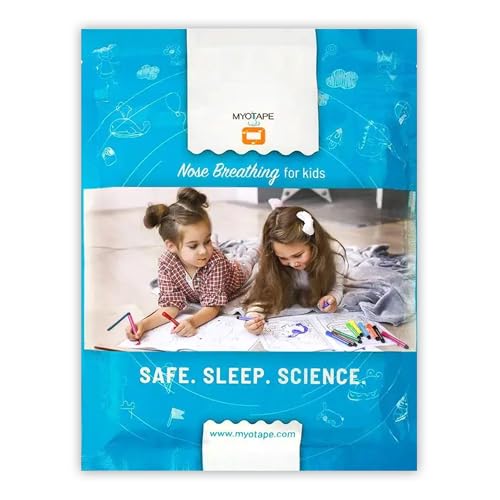 MyoTape Sleep Strips for Kids - Alternative to Mouth Tape for Children- Improves Kids Sleep Quality - Promotes Nasal Breathing - Reduces Mouth Breathing and Snoring - Designed for Smaller Faces (S)