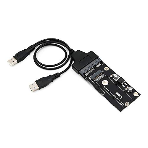 Mustpoint 20+6 Pin SSD to SATA 2.5 or USB Adapter with USB 2.0 Cable for Thinkpad Lenovo X1 Carbon