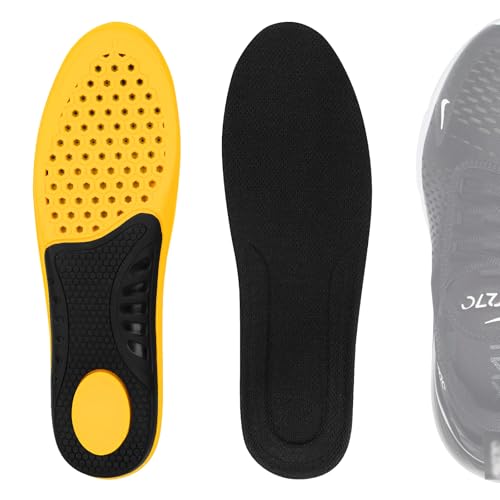 Linkidea 2 Pairs Arch Support Shoe Insoles Compatible with Nike Dunk Low, TR3, 1 '07 LV8, Replacement Shoe Inserts, Shock and Cushioning for Feet Relief (US Men 8-9/Women 9.5-10.5)