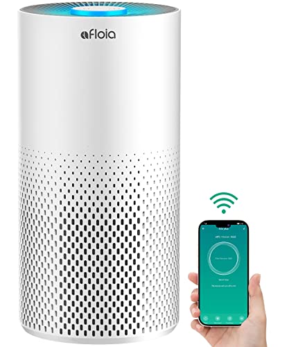 Afloia Air Purifiers for Home Bedroom Large Room Up to 1076 Ft², Smart WiFi Works with Alexa, 3-Stage Filter Cleaner Odor Eliminator, Remove Pet Dander Pollen Allergy Dust Mold Smoke, 22dB, Kiloplus