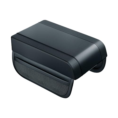MZYLW Car Armrest Box Pad for Toyota Avensis Combi T27 T25 T22 Station Wagon Estate 1998-2018 Center Console Armrest Box Leather Car Console Storage Box Arm Rest Cushion Pads Waterproof,Black