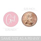 Pink It's a Girl Baby Shower Chocolate Kisses Party Favor Candy Stickers - Sweet Baby Girl - 180 Count