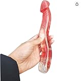 Natural Rose Quartz Yoni Wands Gemstone Crafts Pleasure Wand Body Hand Massage Wood Magic Stone Ornament Gifts (Red Quartz 2)