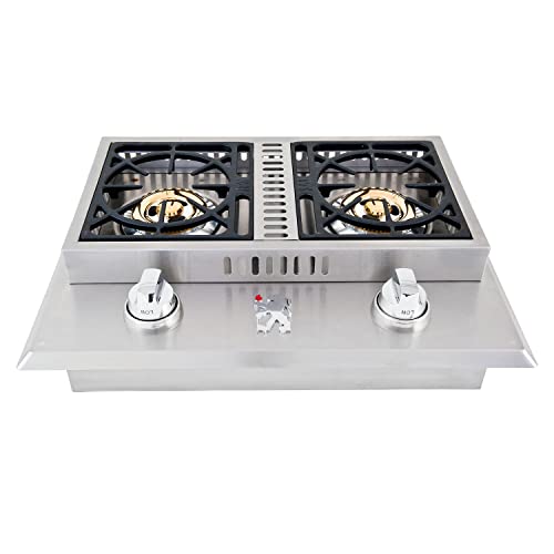 Lion Premium Grills L1634 Natural Gas Double Side Burner, 26-3/4 by 20-1/2-Inch