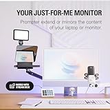 Elgato Prompter – Teleprompter with Built-in Screen for YouTube, Twitch, Zoom, MS Teams and More, Supports DSLR/Webcam/Smartphone, Drag & Drop Monitor Display, Works with Mac/PC & Stream Deck