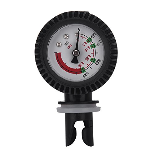Digital Halkey Roberts Pressure Gauge,Inflatable Boat Air Pressure Gauge 0 5.08PSI Barometer for Fishing Boat Kayak Raft Black Pressure Valve for Inflatable Boat Excursion pro Kayak Pressure Gauge