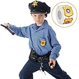 INKNOTE 600Pcs Police Badge Stickers for Kids Self Adhesive Name Tag for Theme Party Favor Supplies 2.36 X 1.97in Yellow