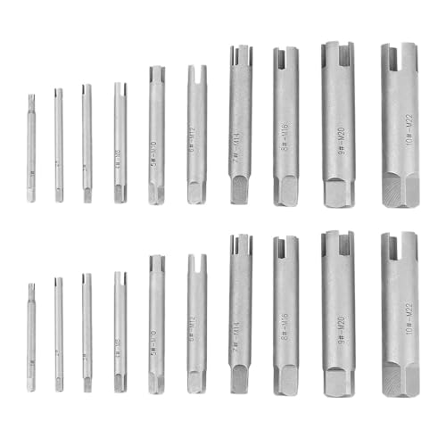 20 Pcs Tap Extractor Set 3/4 Flute Broken Head Screw Remover Stripped Tap Extractor Set Steel 3 Types