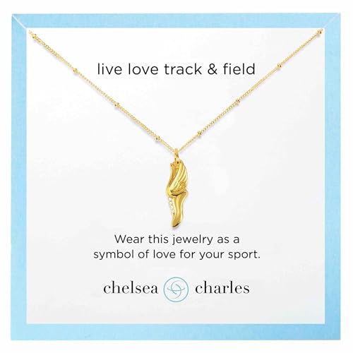 Chelsea Charles Track and Field Charm Necklace - Gold