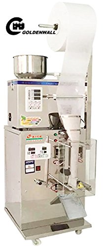 CGOLDENWALL Full Automatic Stainless Steel Powder Packaging Filling Machine Herb/Tea/Powder/Food Packing Machine Teabag Packing Machine Automatic Measuring Packaging Machine (Filling Range:2-100g)