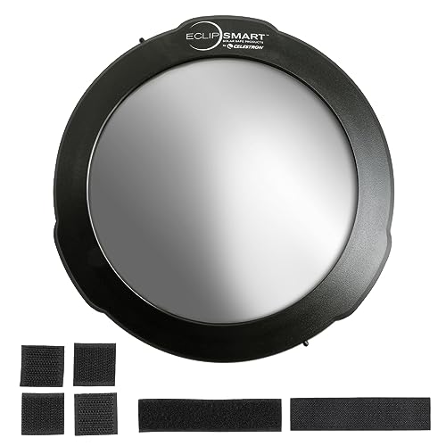 Celestron 94244 EclipSmart Solar Eclipse Telescope Filter – ISO 12312-2 Compliant, Secure Fit with Solar Safe Film, Works with 8” Schmidt-Cassegrain/EdgeHD Telescopes, Black
