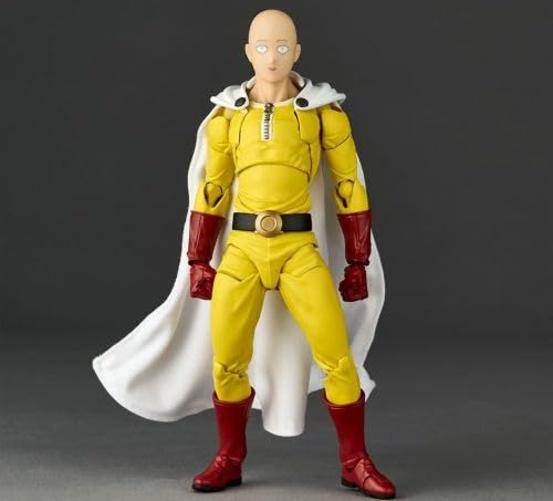 REVOLTECH KAIYODO Amazing Yamaguchi One Punch Man Saitama. Includes Original Sturdy Protective case. Japan Import.