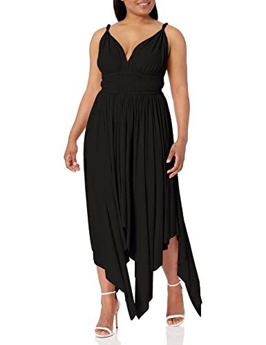 Norma Kamali womens Goddess Dress, Black, Small US