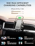 JOYMASS Wireless Car Charger, 15W Fast Charging Auto Clamping Car Charger Cell Phone Holder Mount Vent for iPhone 15 14 13 12 Mini Pro Max 11 XR XS X, Samsung Galaxy S23 Ultra S22 S21+ Note 20, etc