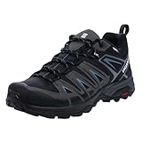 Salomon Men's X ULTRA PIONEER CLIMASALOMON™ WATERPROOF Hiking Shoes for Men, Black / Magnet / Bluesteel, 10.5