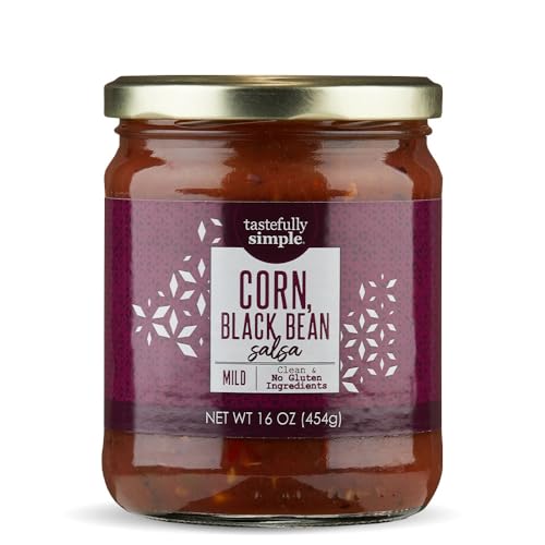 Tastefully Simple Corn, Black Bean Salsa, 16 Ounce (Pack of 2)