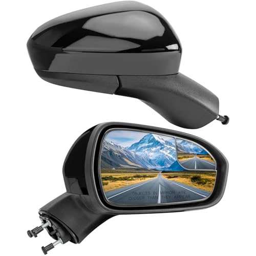 LOIYLLEN Right Passenger Side Rear View Mirror Replacement for Ford Fusion 2016 2017 2018 2019 2020 2021 2022- Rearview Mirrors with 3Pins, Electric Adjustment, black
