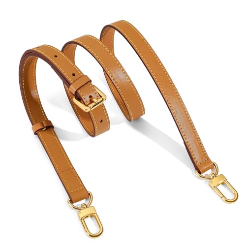 RYYXZXL Vachetta Leather Replacement Adjustable Shoulder Strap for L V Handbag Replacement Bag Strap
