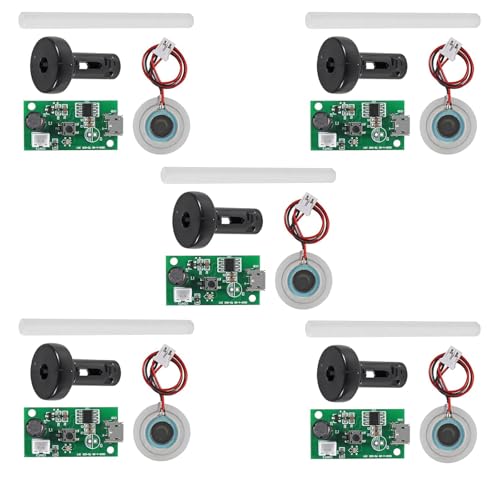 5Pcs USB Humidifier Module 5V USB Spray Module Circuit Board Atomization Module Atomization Plate Atomizer DIY Incubation Experimental Equipment