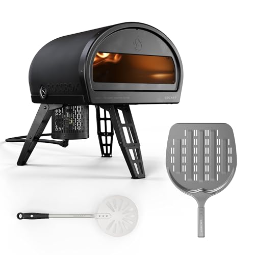 Gozney Roccbox Outdoor Pizza Oven, Black, Portable, Gas & Wood Fired, Restaurant-Grade