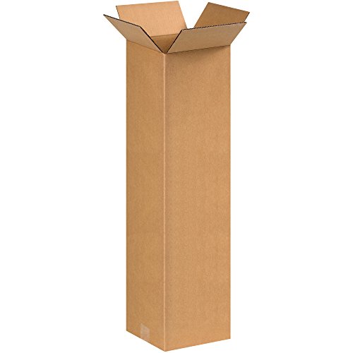 BOX USA 9x9x30 Tall Corrugated Boxes, Tall, 9L x 9W x 30H, Pack of 25 | Shipping, Packaging, Moving, Storage Box for Home or Business, Strong Wholesale Bulk Boxes