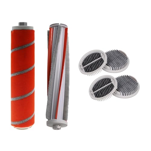 6 Packs Replacement Parts Compatible with Xiaomi Roidmi F8 F8E/PRO Smart Handheld Vacuum Cleaner, Replacement Parts Include 2 Main Brush, 4 Hepa Filters,