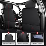 MIROZO 2PCS Front Silverado Seat Covers,Waterproof Truck Seat Covers Pickup Seat Covers Compatible with 2007-2024 Chevy Silverado GMC Sierra 1500 2500HD 3500HD Pickup Seat Covers (Black,2PCS Front)